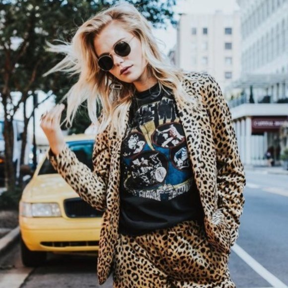 Scotch & Soda Jackets & Blazers - Scotch & Soda Velvet Leopard Cheetah Plush Print Blazer Suit Coat Jacket Small